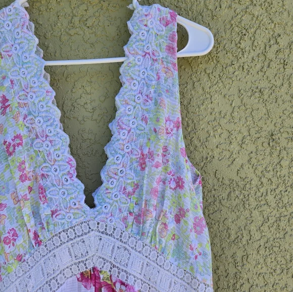 Loveshackfancy Oakley Floral Lace Cottagecore Dress - Picture 4 of 7